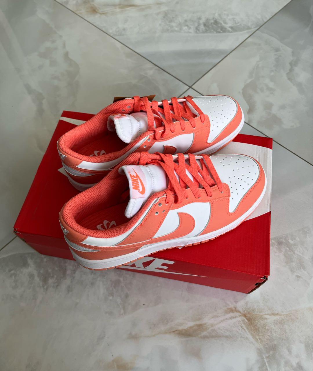 NIKE Коралловые кожаные кроссовки, фото 7