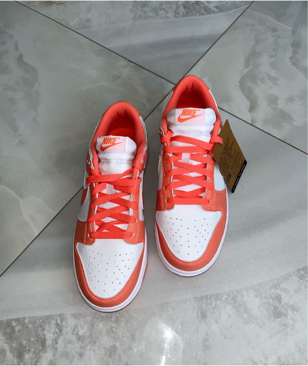 NIKE Коралловые кожаные кроссовки, фото 6
