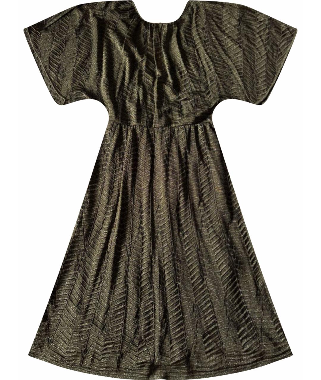 MISSONI Хаки полиамидовое повседневное платье, фото 1