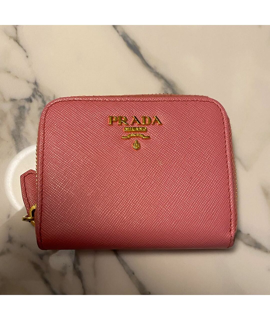 PRADA Розовая кожаная визитница, фото 3