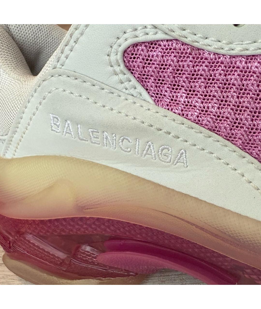 BALENCIAGA Белые текстильные кроссовки, фото 6