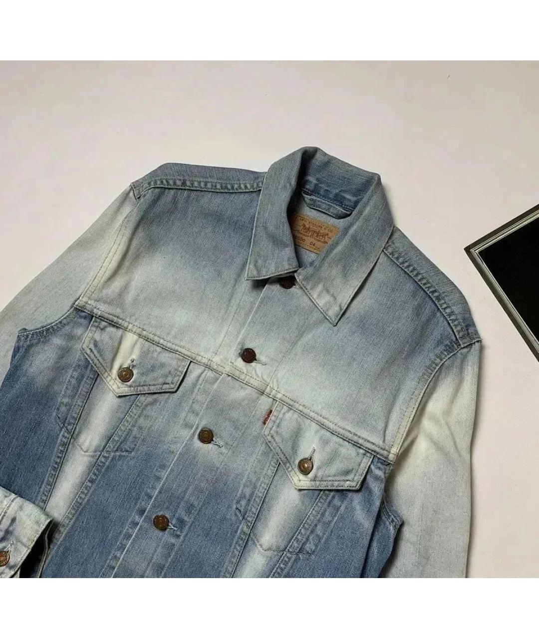 LEVI'S Голубая хлопковая куртка, фото 2