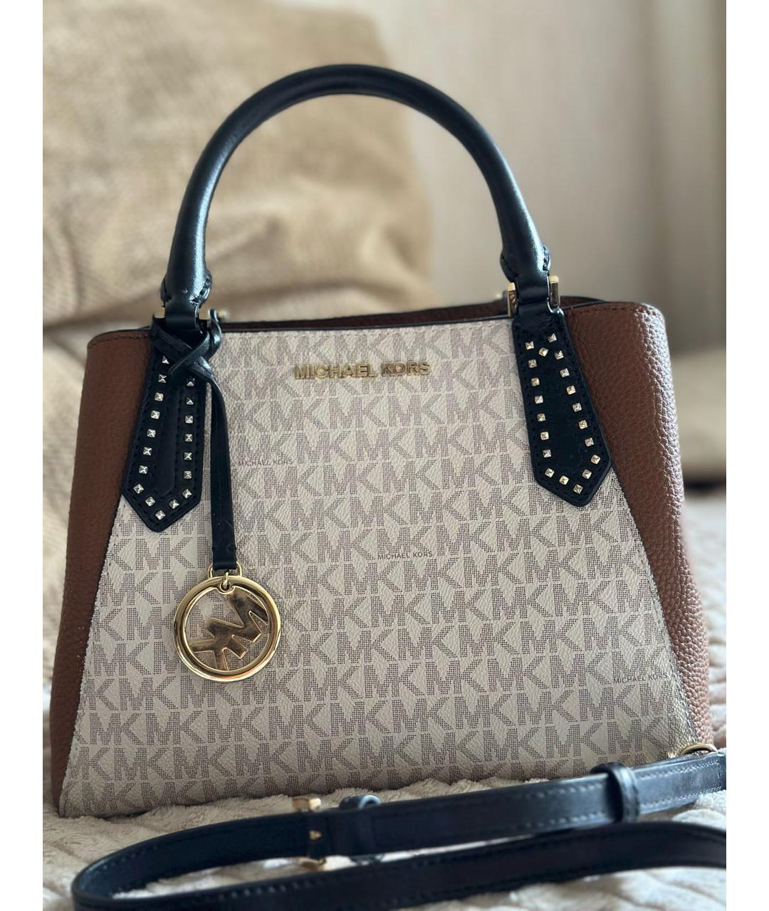 MICHAEL KORS Коричневая сумка тоут, фото 7