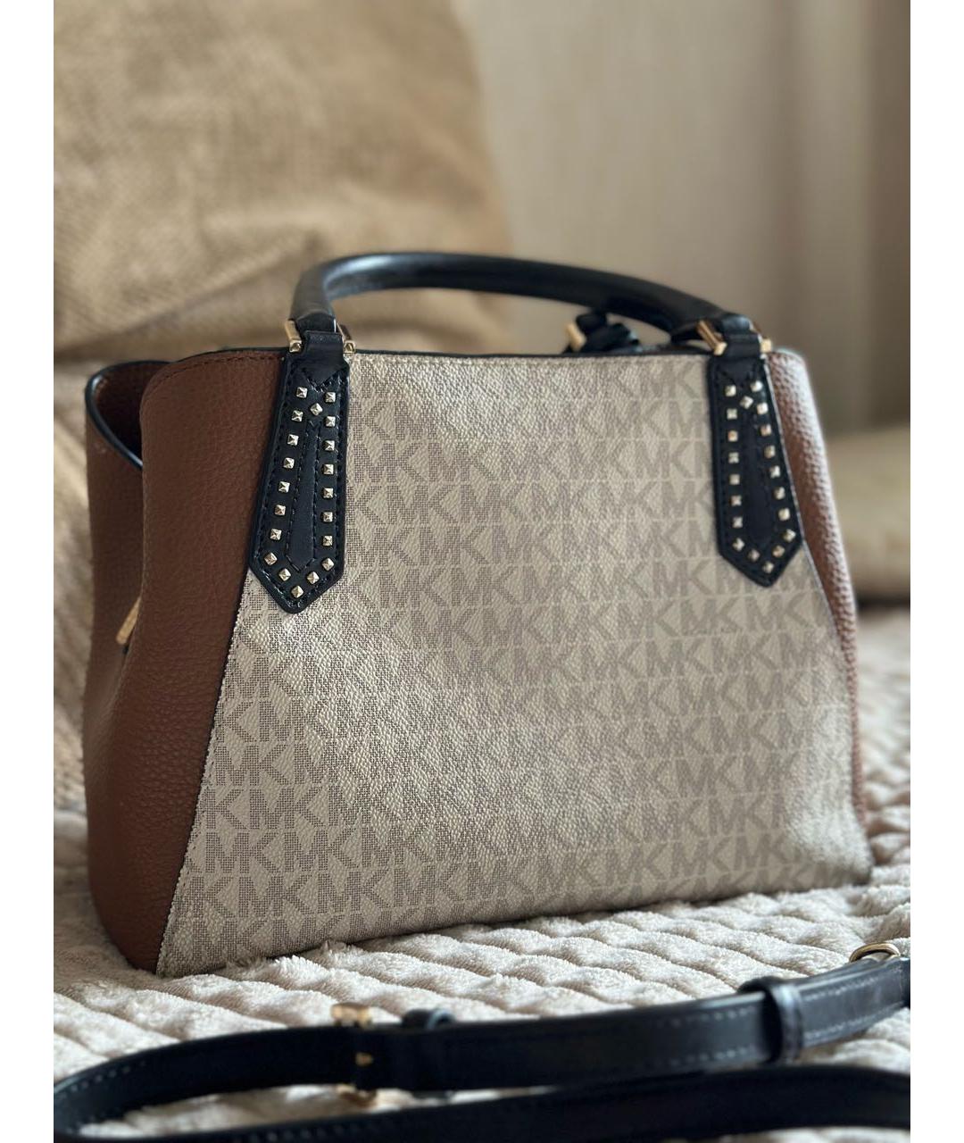 MICHAEL KORS Коричневая сумка тоут, фото 3