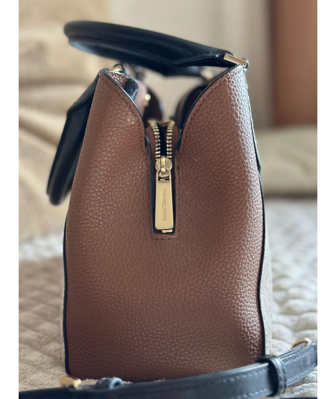 MICHAEL KORS Коричневая сумка тоут, фото 2