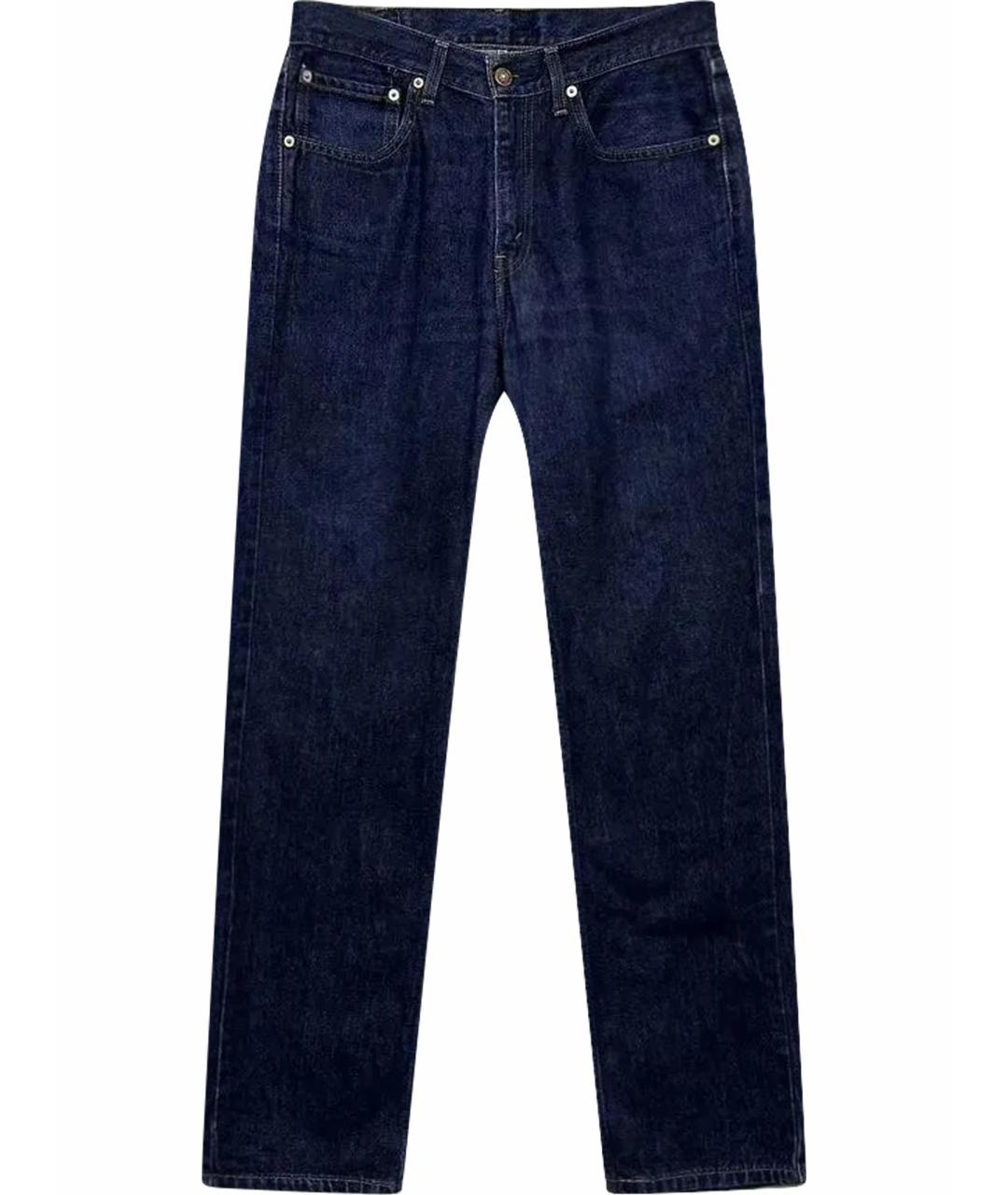 LEVI'S Темно-синие хлопковые прямые джинсы, фото 1