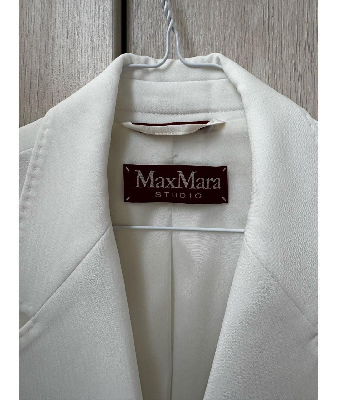 MAX MARA STUDIO Белый жакет/пиджак, фото 4