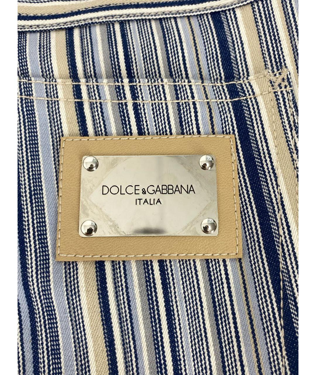 DOLCE&GABBANA Хлопковые бриджи, фото 4