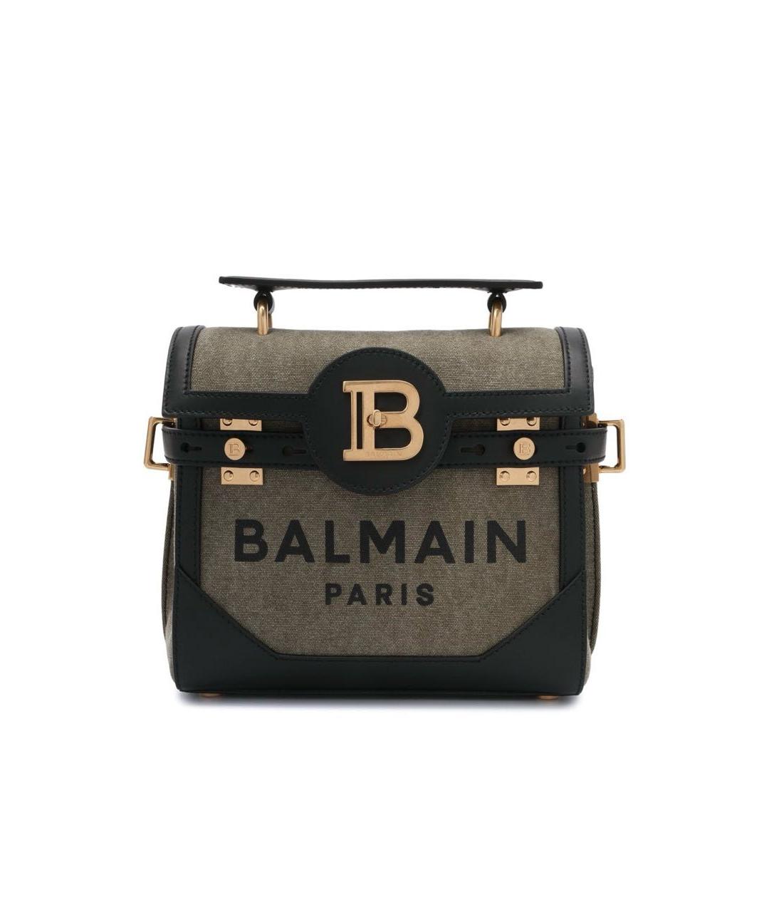 BALMAIN Хаки сумка с короткими ручками, фото 1