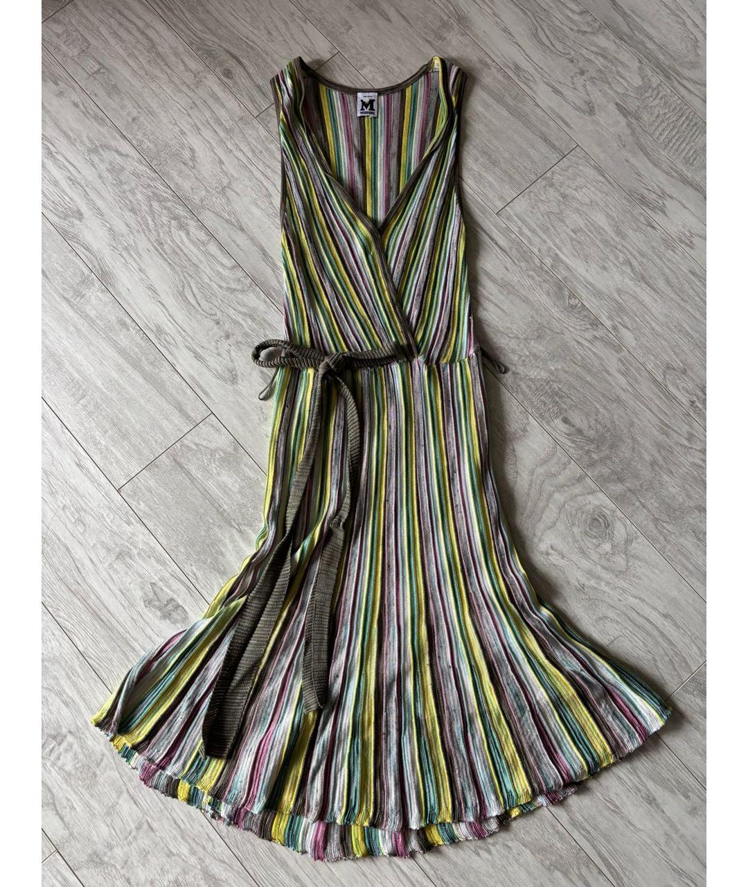 MISSONI Мульти хлопковое повседневное платье, фото 5