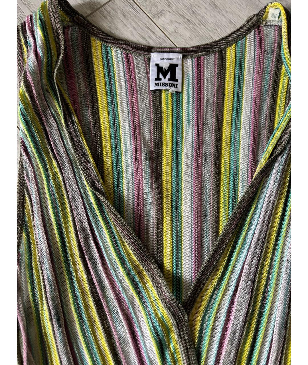 MISSONI Мульти хлопковое повседневное платье, фото 3
