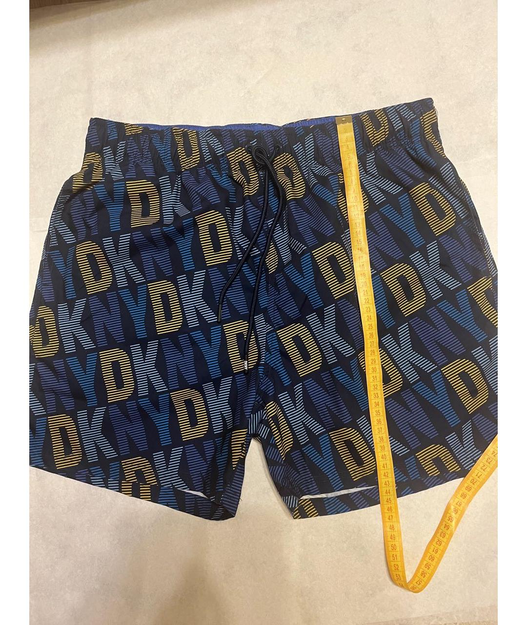 DKNY Синие полиэстеровые шорты, фото 8