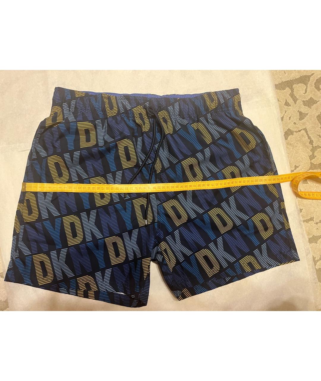 DKNY Синие полиэстеровые шорты, фото 7