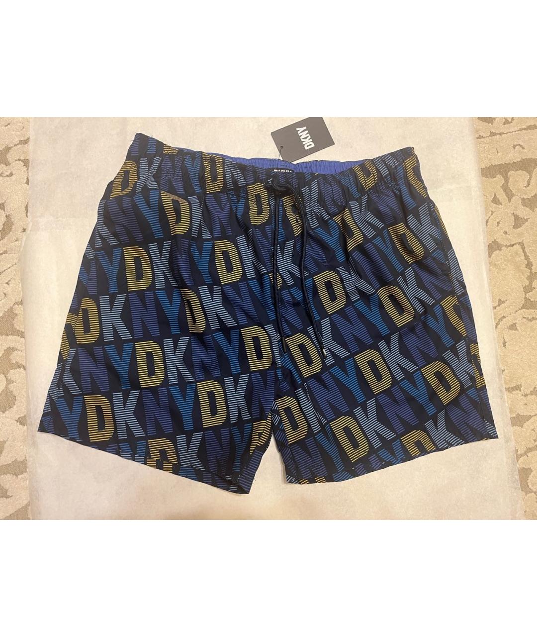 DKNY Синие полиэстеровые шорты, фото 9