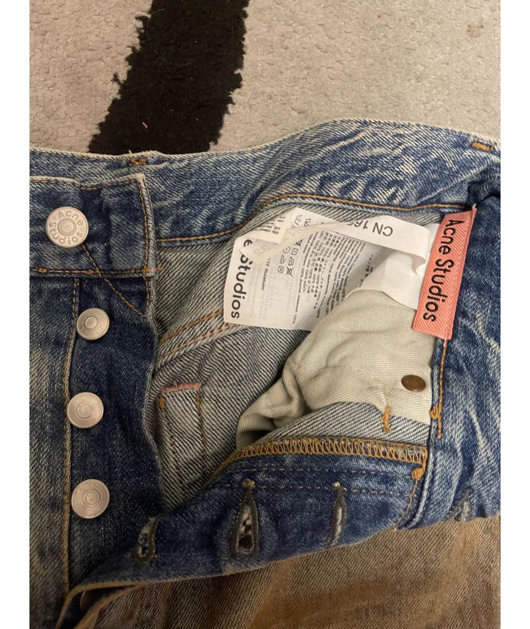 ACNE STUDIOS Голубые джинсы клеш, фото 3