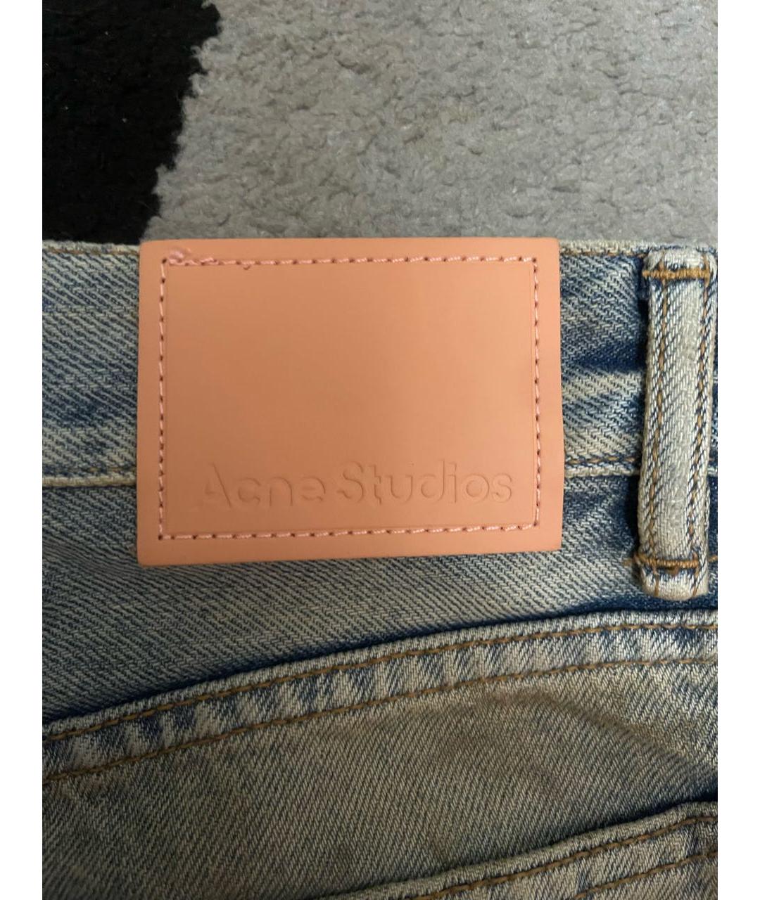 ACNE STUDIOS Голубые джинсы клеш, фото 4