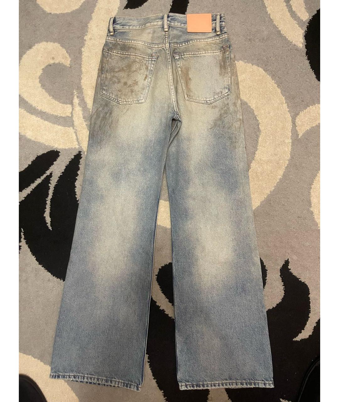 ACNE STUDIOS Голубые джинсы клеш, фото 2