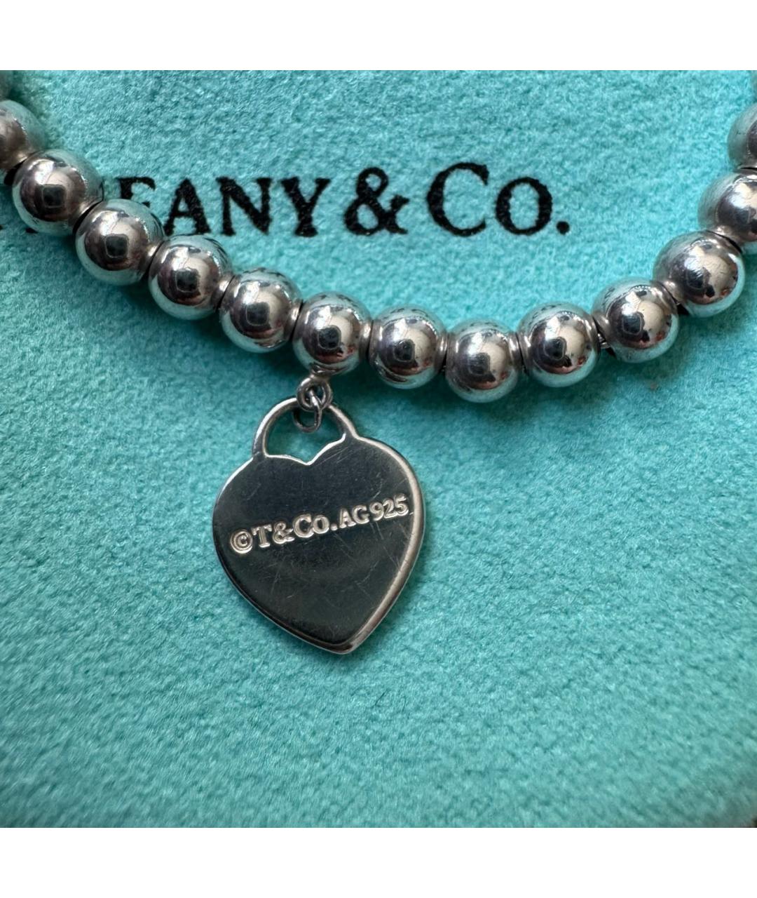 TIFFANY&CO Серебрянный серебряный браслет, фото 5