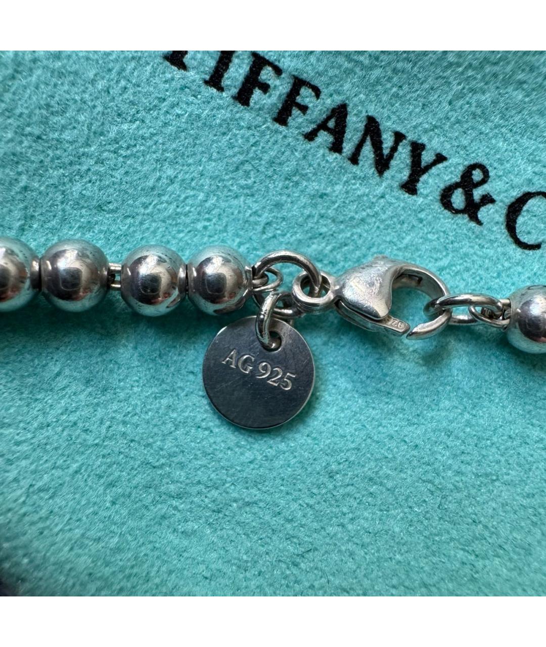 TIFFANY&CO Серебрянный серебряный браслет, фото 8