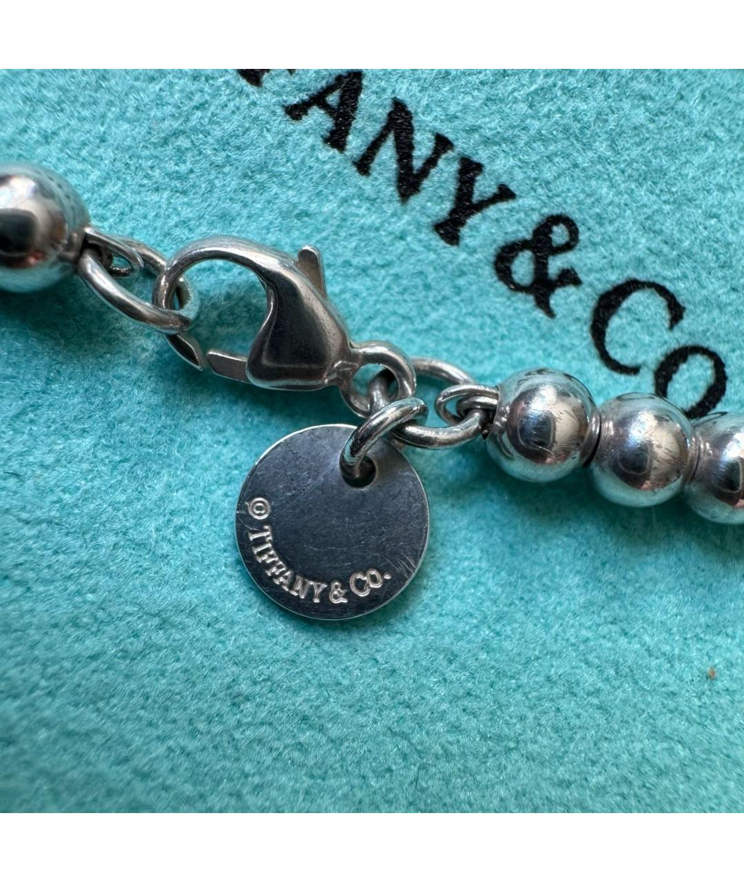 TIFFANY&CO Серебрянный серебряный браслет, фото 7