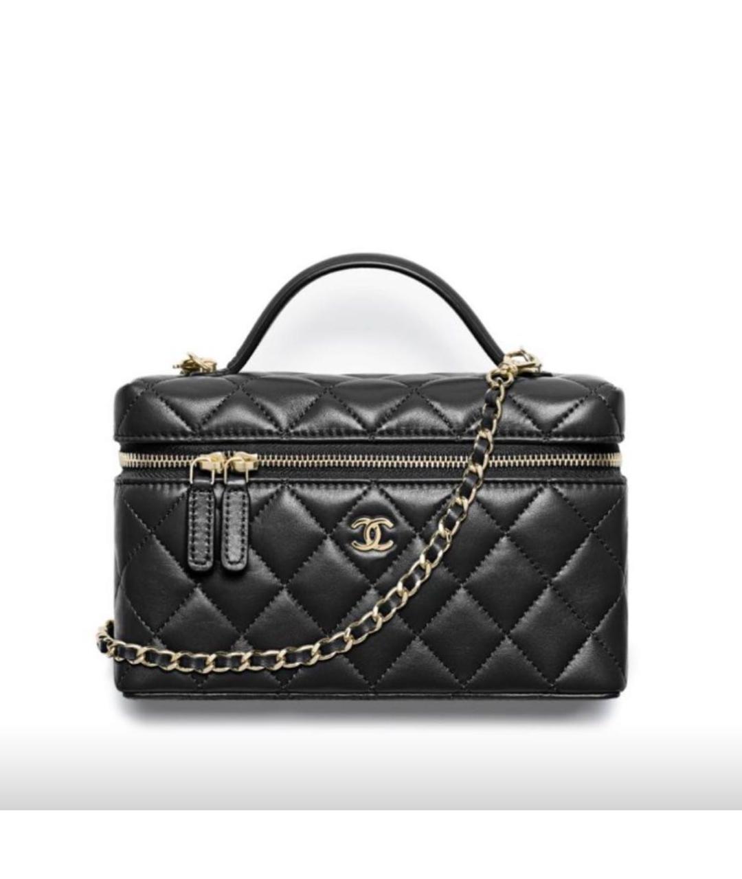 CHANEL Черная кожаная сумка через плечо, фото 2