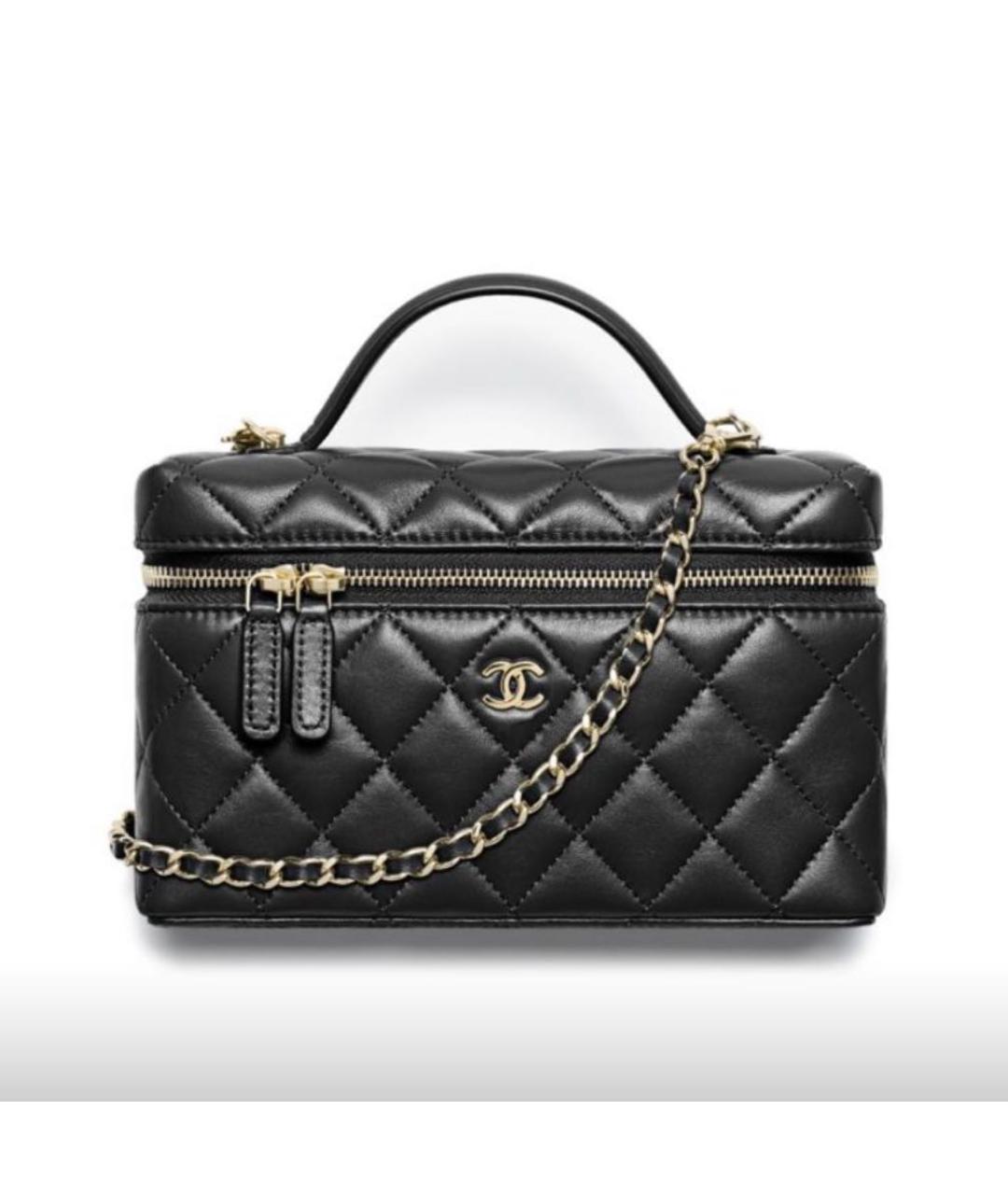 CHANEL Черная кожаная сумка через плечо, фото 3
