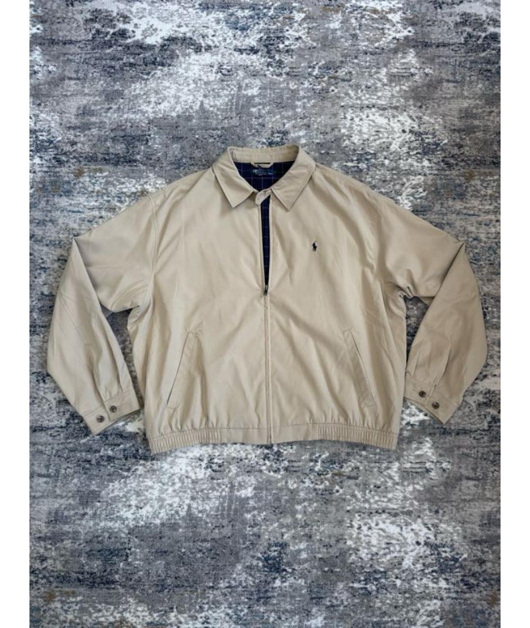 POLO RALPH LAUREN Бежевая хлопковая куртка, фото 2