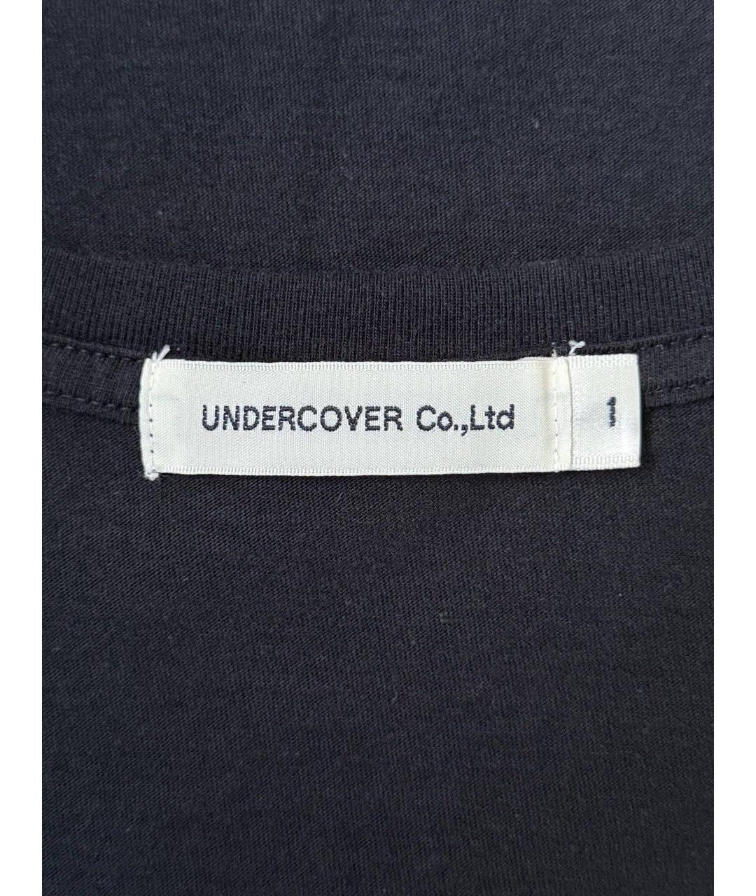 UNDERCOVER Черная хлопковая футболка, фото 4