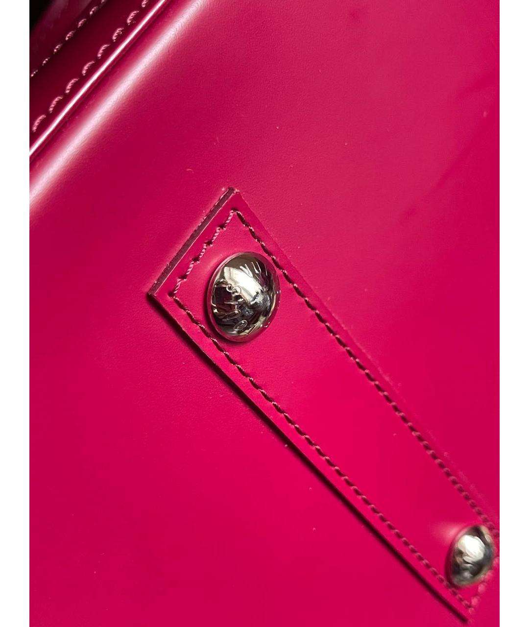 LOUIS VUITTON Фуксия кожаная сумка с короткими ручками, фото 6