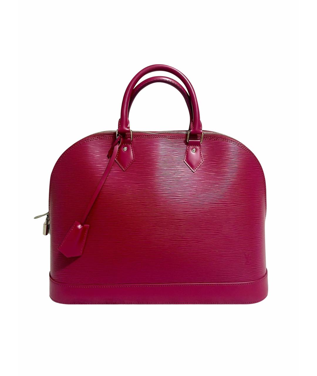 LOUIS VUITTON Фуксия кожаная сумка с короткими ручками, фото 1