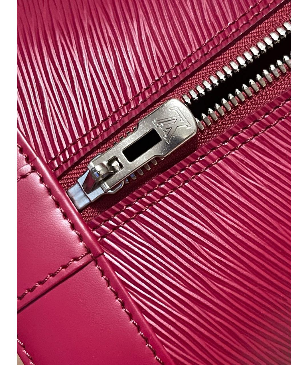 LOUIS VUITTON Фуксия кожаная сумка с короткими ручками, фото 3