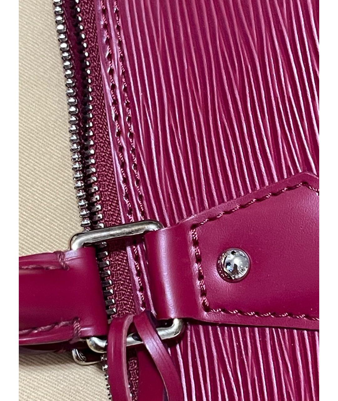 LOUIS VUITTON Фуксия кожаная сумка с короткими ручками, фото 4