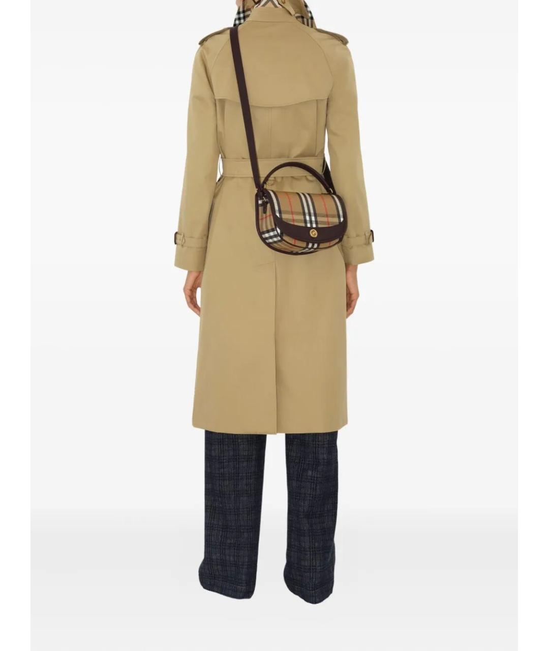 BURBERRY Коричневая кожаная сумка через плечо, фото 3