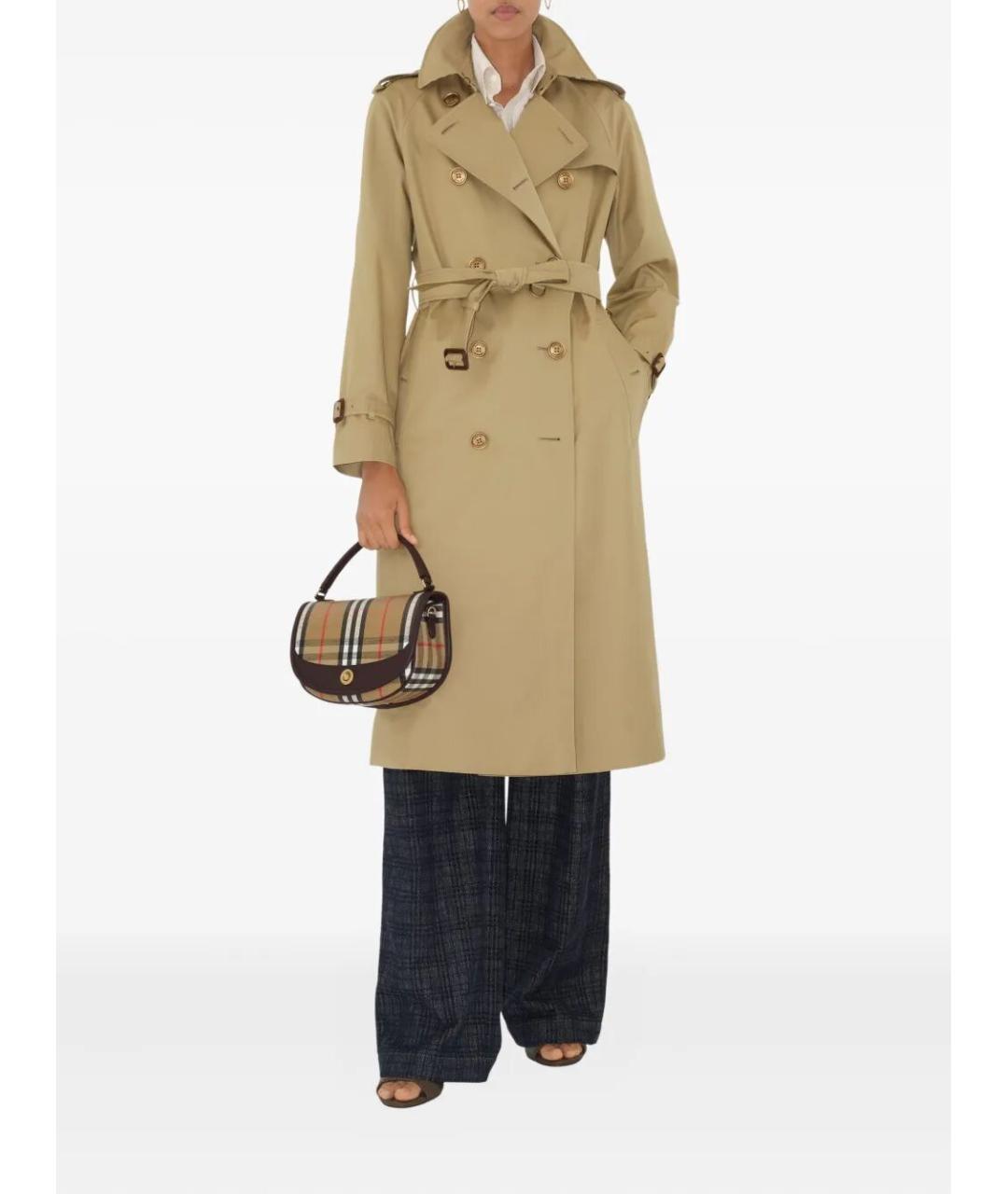 BURBERRY Коричневая кожаная сумка через плечо, фото 2