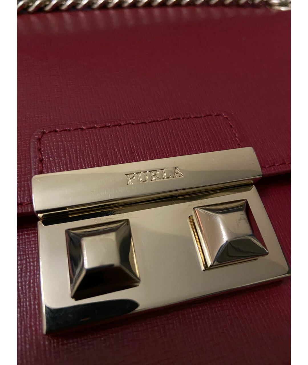 FURLA Красная кожаная сумка тоут, фото 8