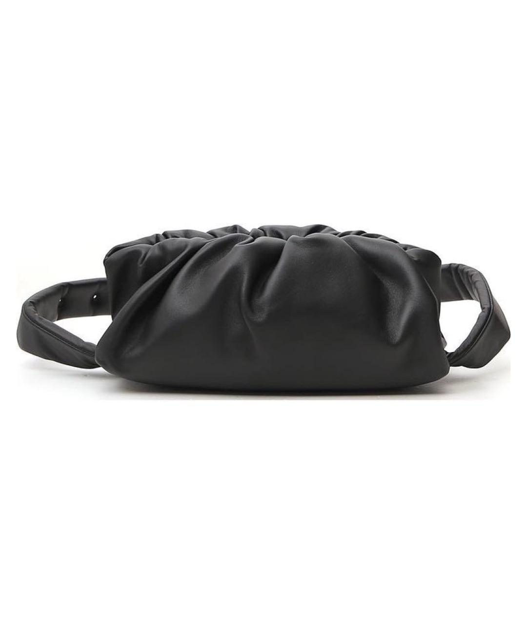 BOTTEGA VENETA Черная кожаная сумка с короткими ручками, фото 2