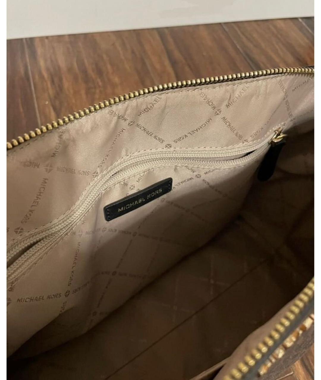 MICHAEL KORS Коричневая сумка тоут, фото 4