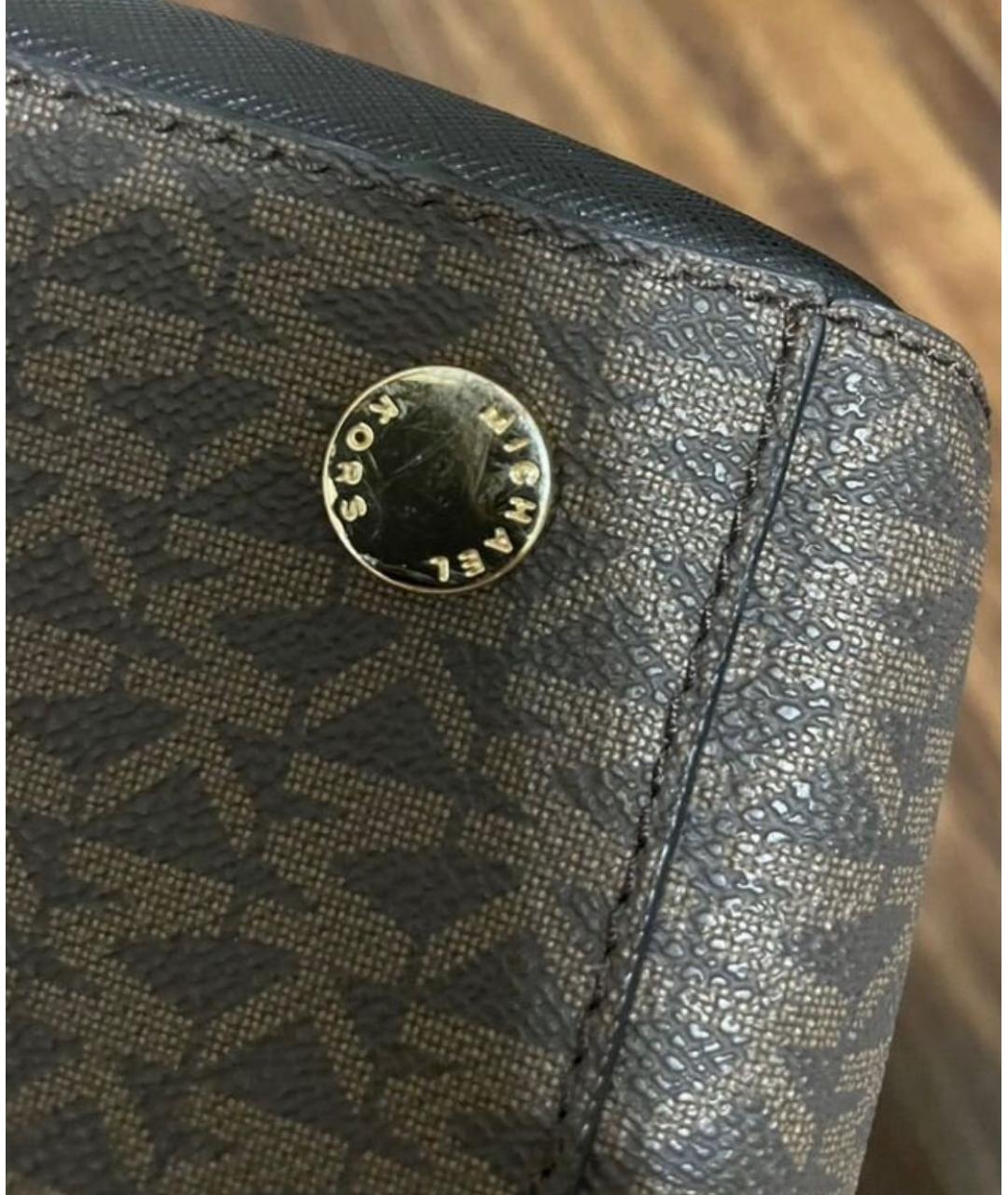 MICHAEL KORS Коричневая сумка тоут, фото 6