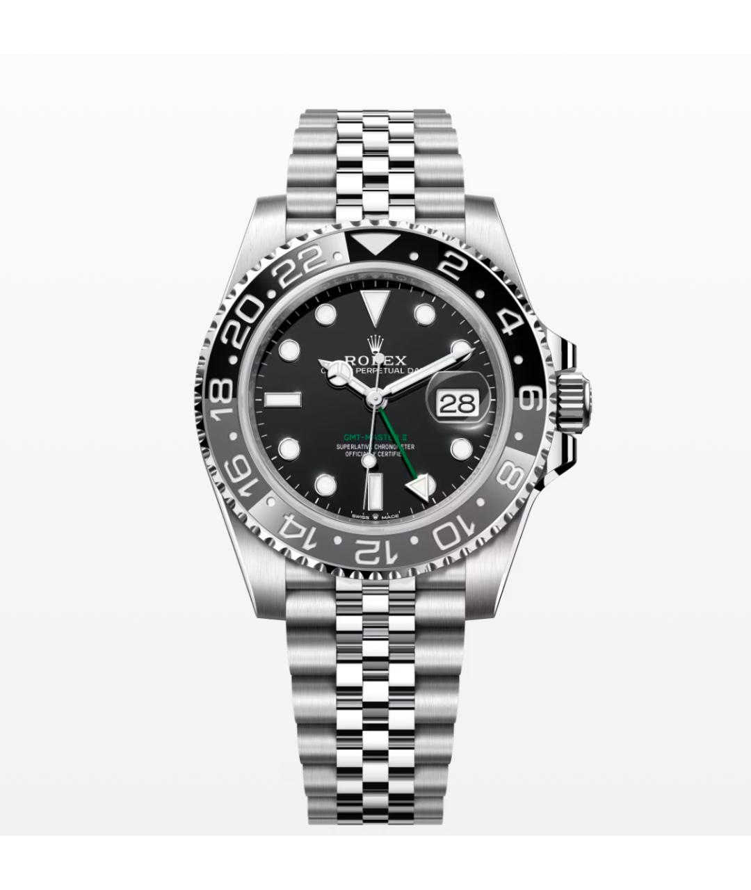 ROLEX Антрацитовые металлические часы, фото 6