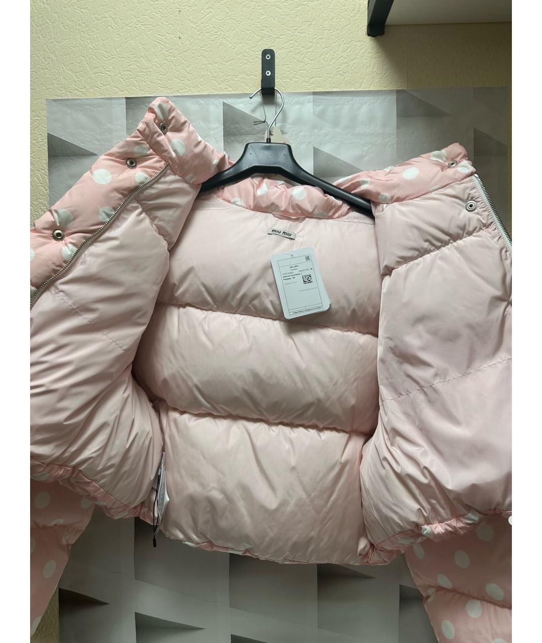 MIU MIU Розовый пуховик, фото 5