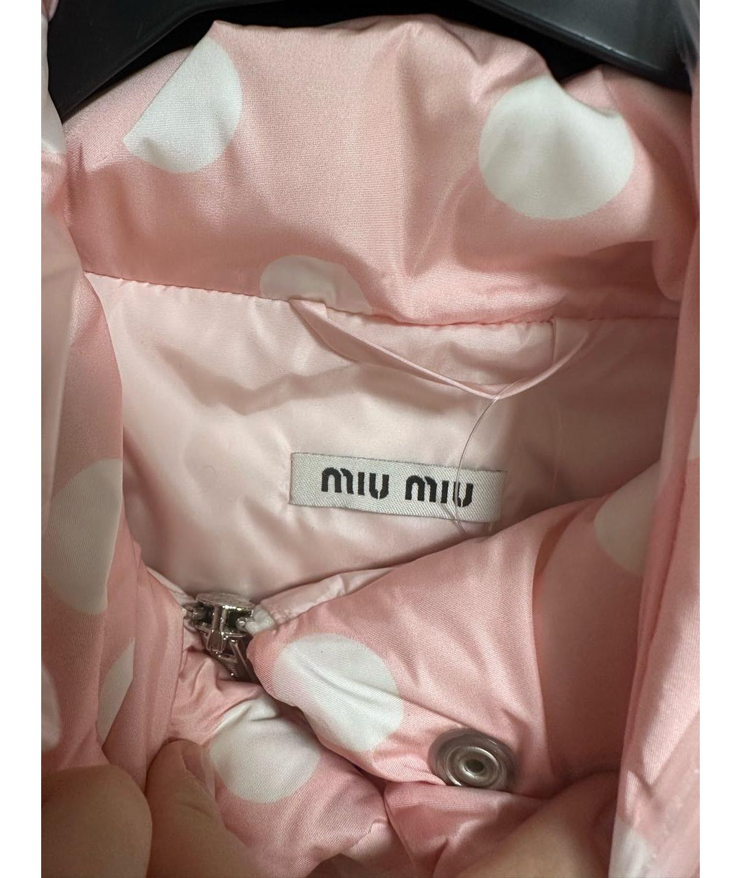 MIU MIU Розовый пуховик, фото 8