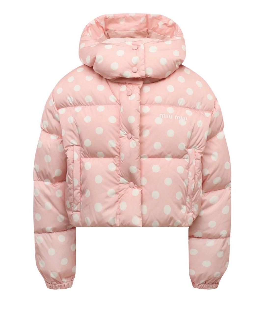 MIU MIU Розовый пуховик, фото 1