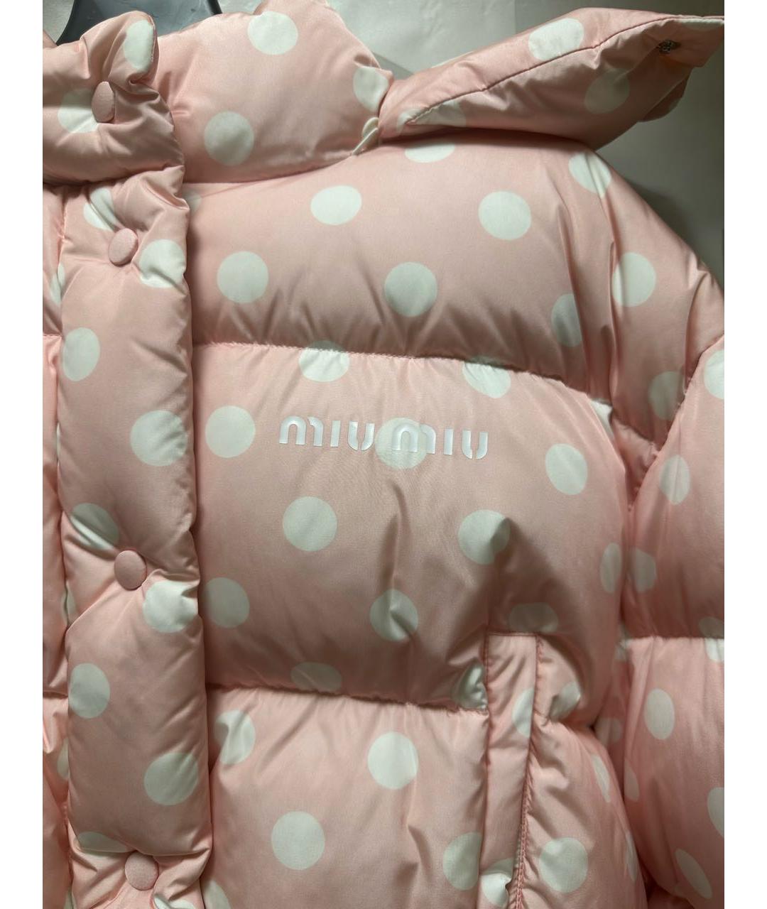MIU MIU Розовый пуховик, фото 4