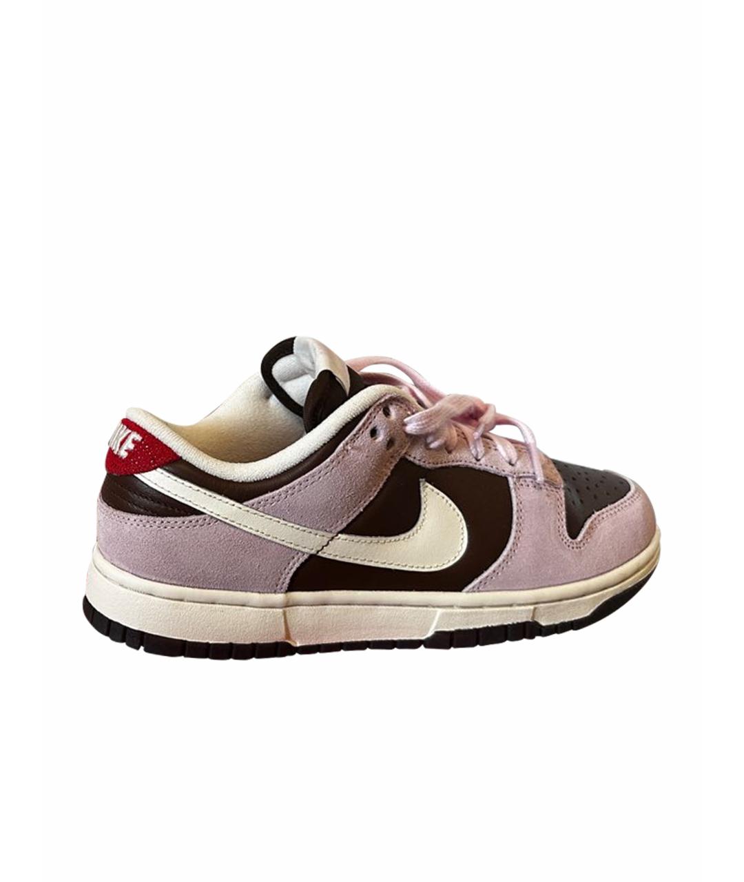 NIKE Розовые кожаные кроссовки, фото 1