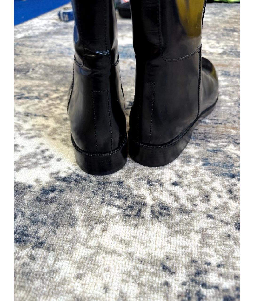 MICHAEL KORS Черные кожаные сапоги, фото 3