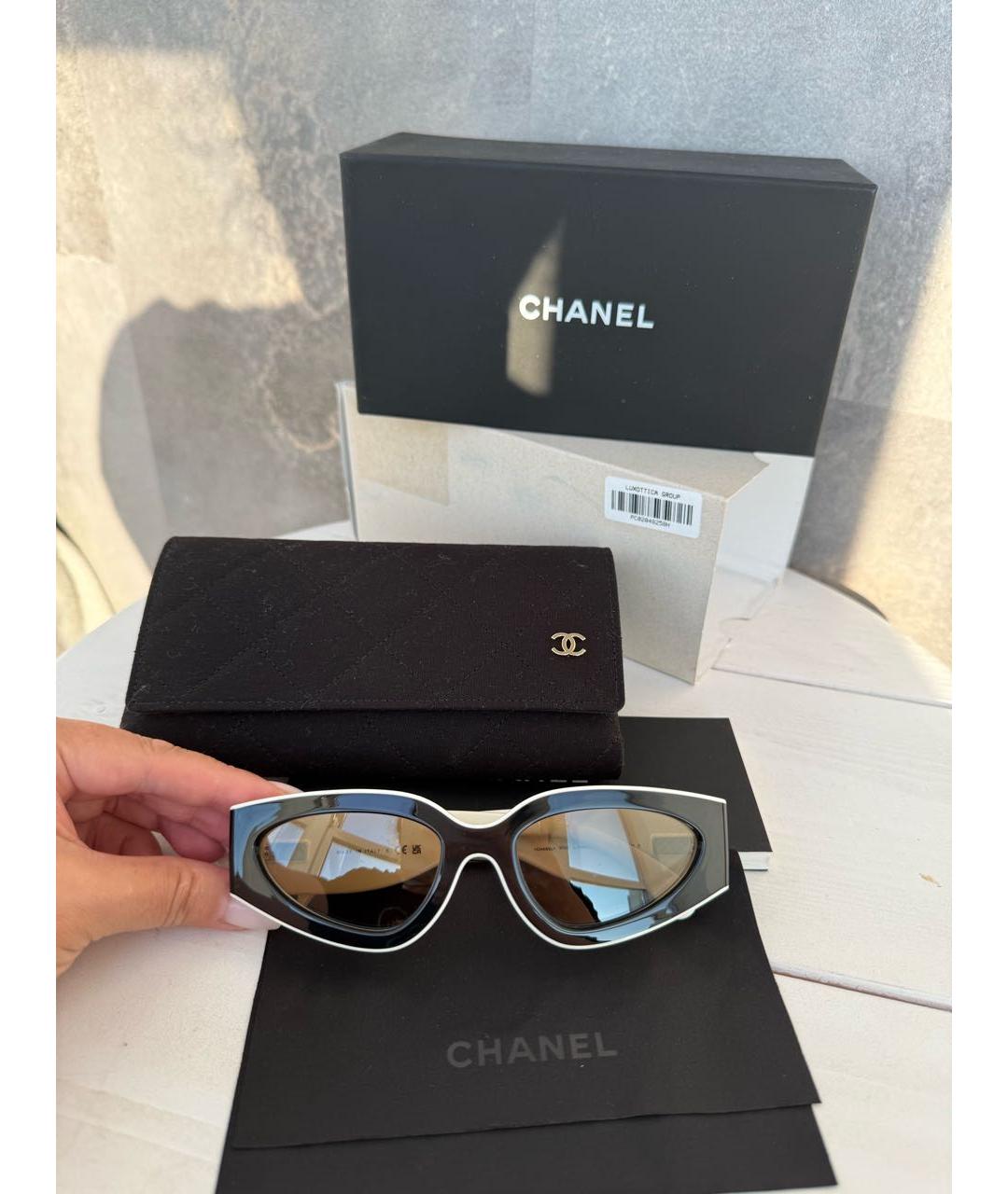 CHANEL Пластиковые солнцезащитные очки, фото 2