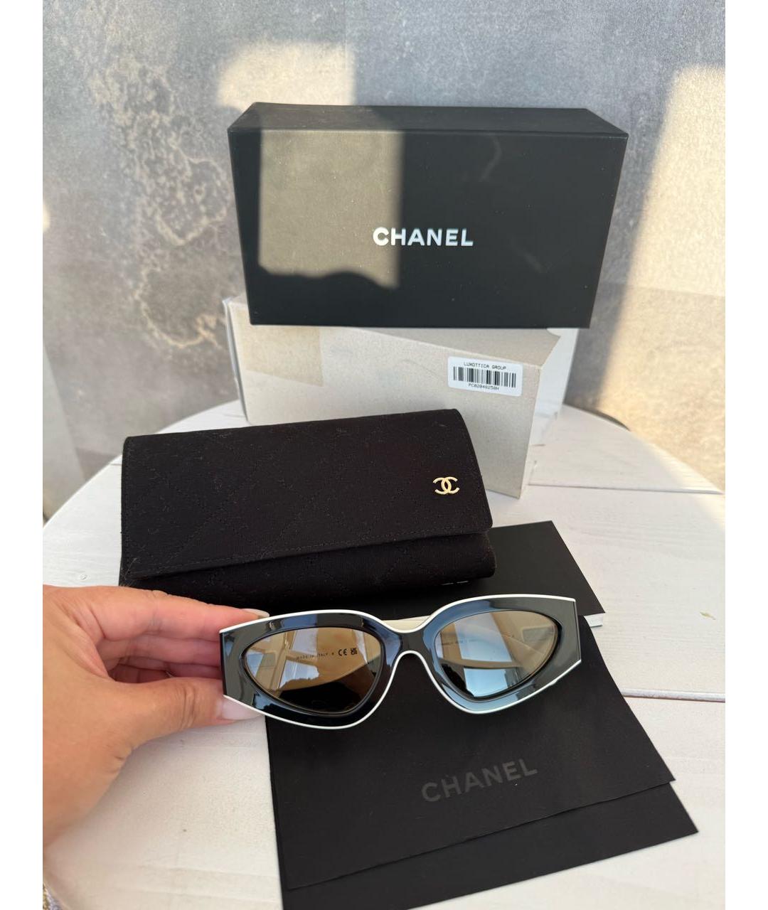 CHANEL Пластиковые солнцезащитные очки, фото 3
