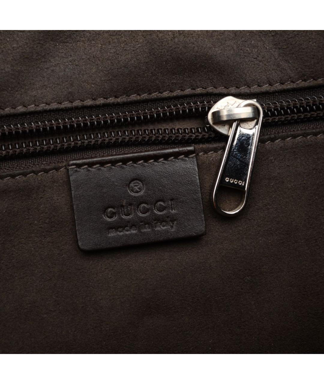 GUCCI Бежевая хлопковая сумка на плечо, фото 5