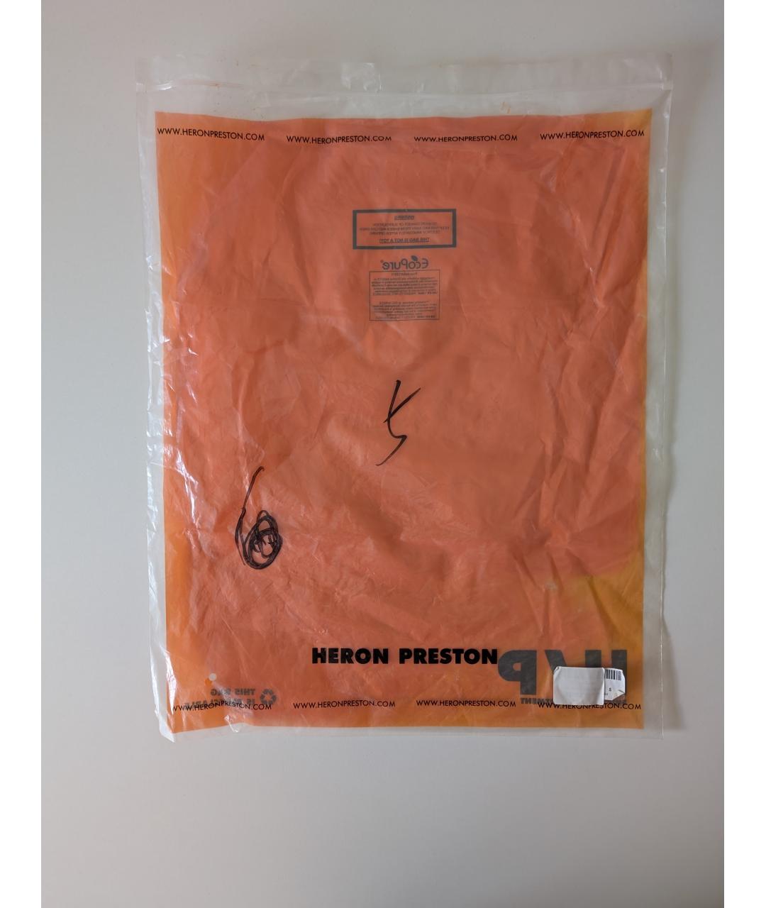 HERON PRESTON Черная хлопковая футболка, фото 9