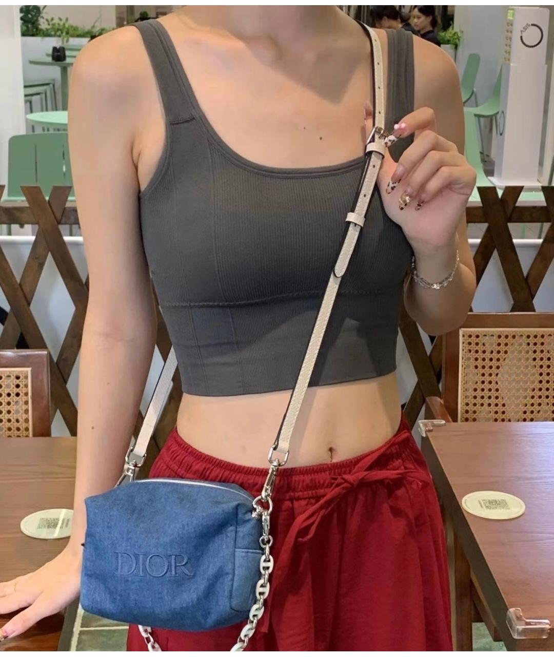 DIOR BEAUTY Темно-синяя тканевая косметичка, фото 6